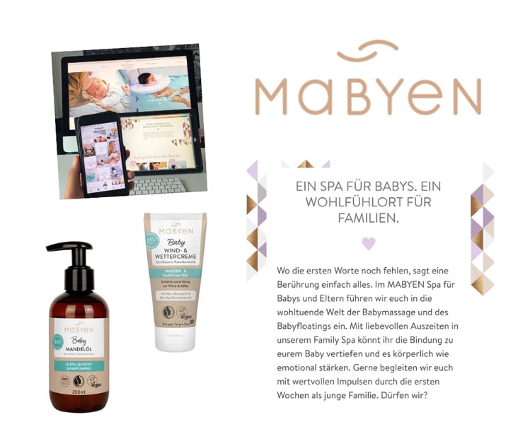 Markentexte // Mabyen Baby Care & Spa