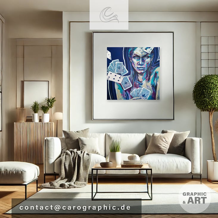 wallart pop art contemporary art gallery paintings handmade carographic by Carolyn Mielke