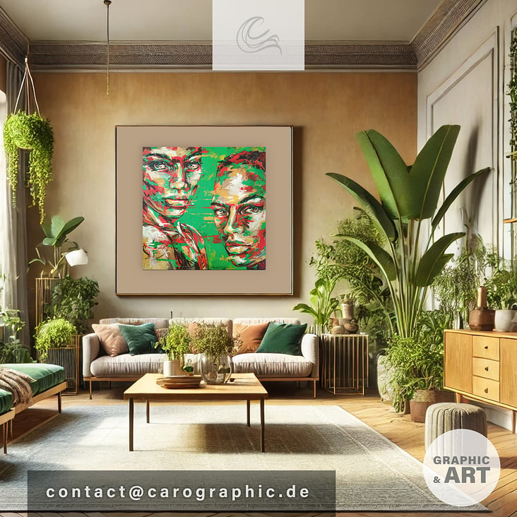 wallart pop art contemporary art gallery paintings handmade carographic by Carolyn Mielke