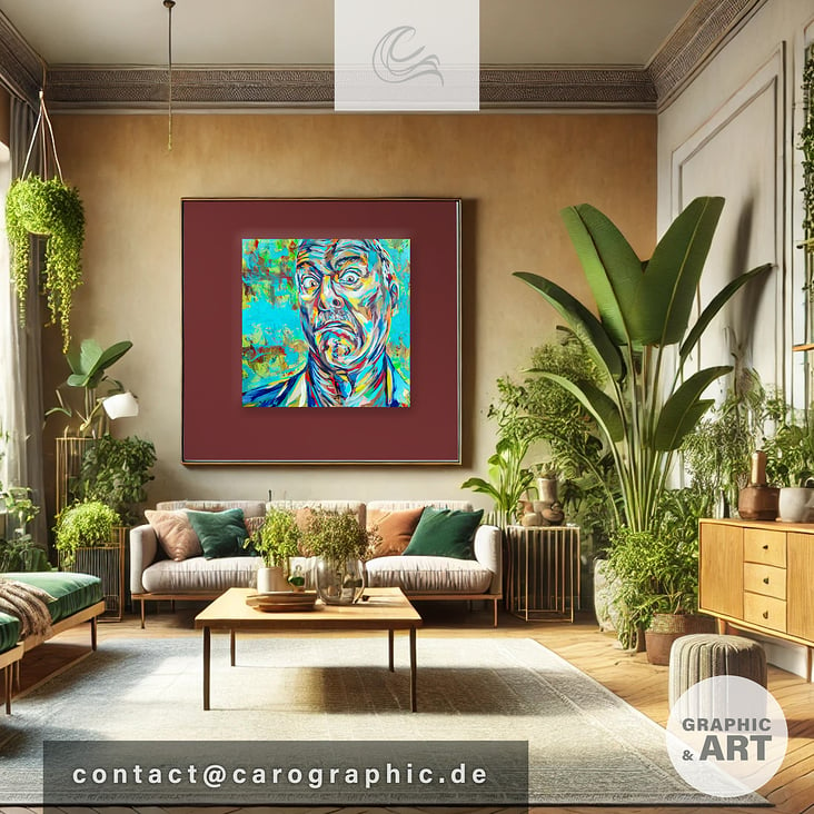 wallart pop art contemporary art gallery paintings handmade carographic by Carolyn Mielke