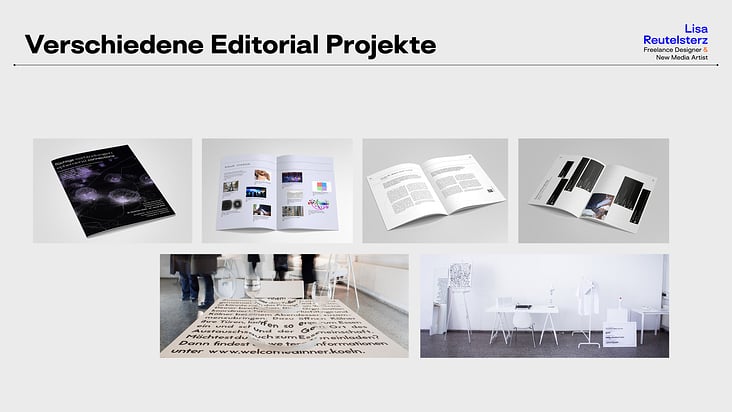 Verschiedene Editorial Projekte