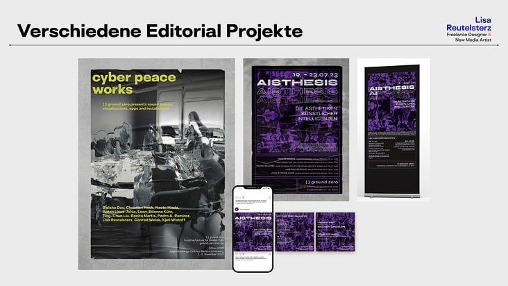 Verschiedene Editorial Projekte