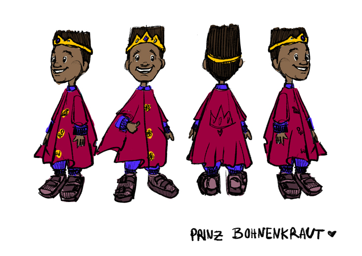 Character Design Prinz Bohnenkraut