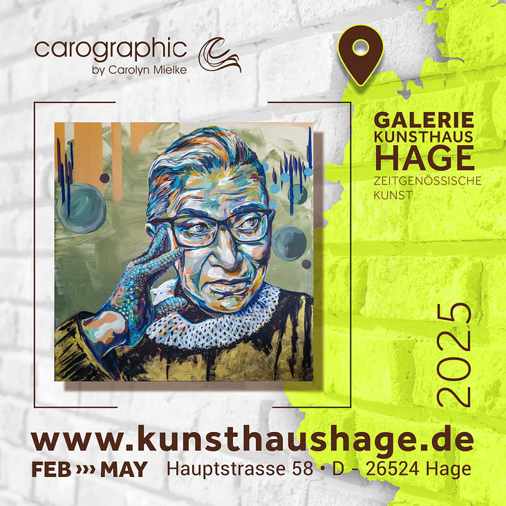 Zeitgenössische Porträtkunst bei Kunsthaus Hage mit carographic by Carolyn Mielke aus Cottbus, Lausitz, Brandenburg