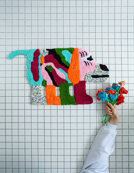 Dog Rug 43×77cm, acrylic whool