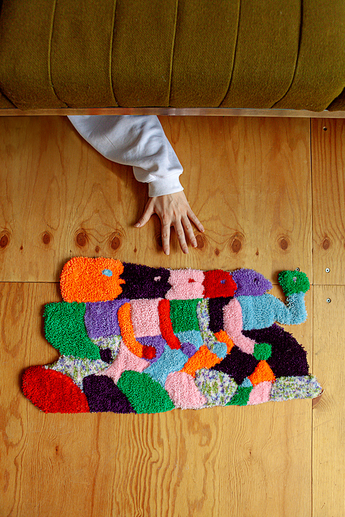 Small People Rug 40×72cm, acrylic whool,