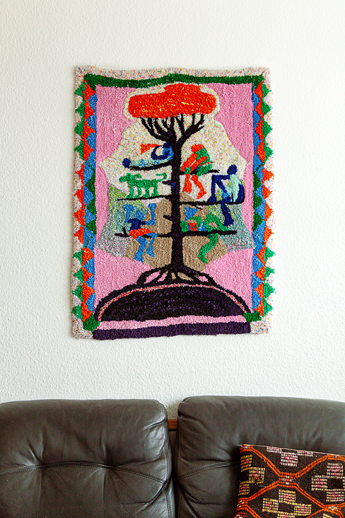 Tree 80×50cm, acrylic whool