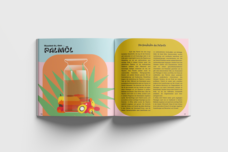 YumYumTalks – Buckprojekt, Layout und Illustration