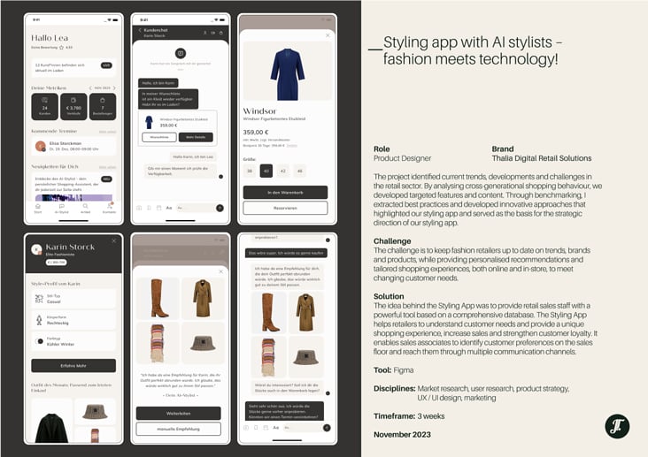 Styling app with AI stylists –  fashion meets technology!