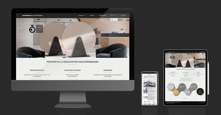 Webdesign und Umsetzung für Produktdesigner