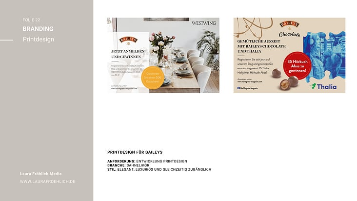 BAILEYS – Corporate Designer, Grafikdesigner, Mediengestalter, Designer Digial und Print