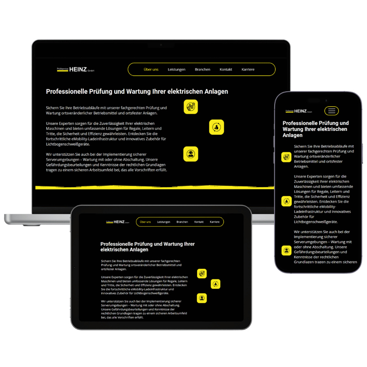 Webdesign für Elektrobetriebe