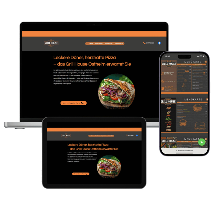 Moderne Gastro-Website Nürnberg