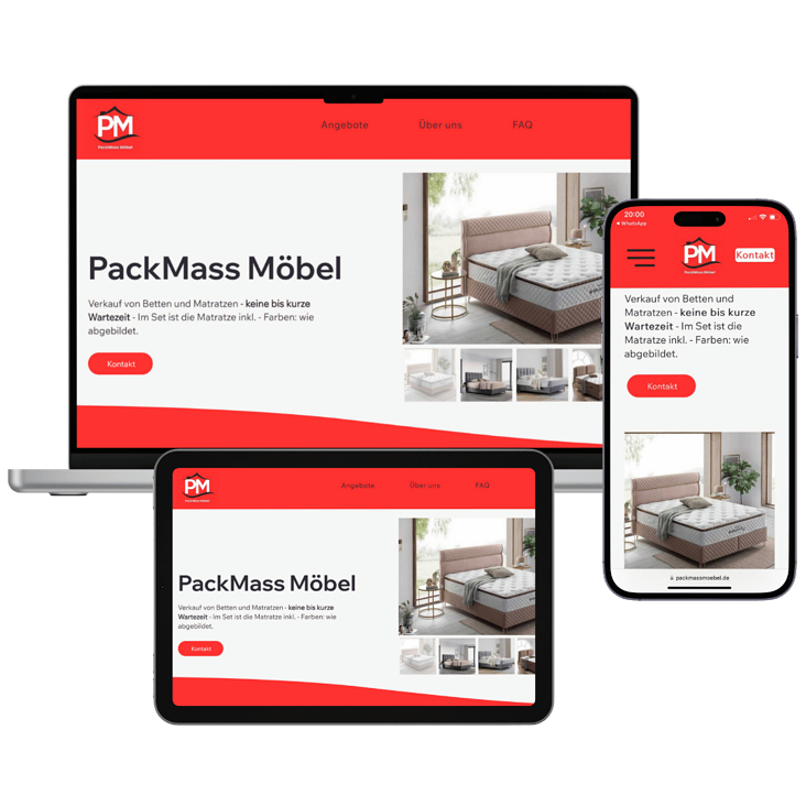 Möbelhandel Website mit SEO