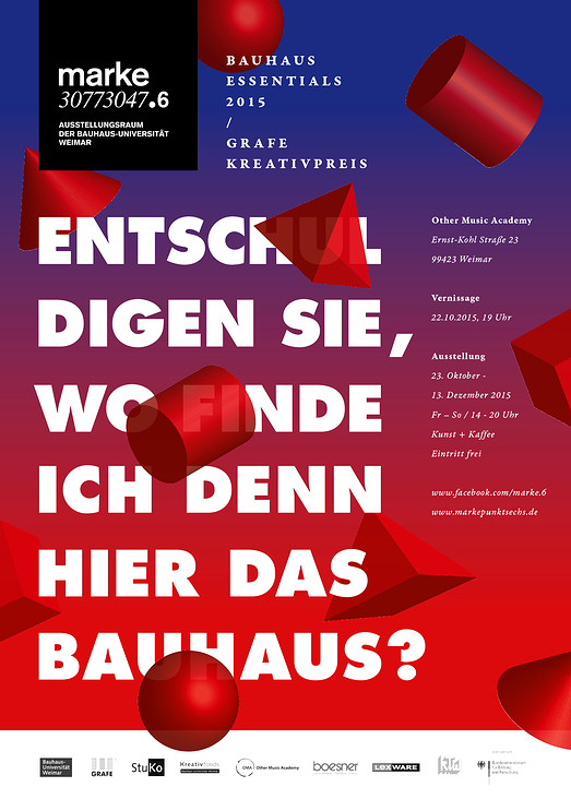 marke.6/ BAUHAUS ESSENTIALS – Plakat