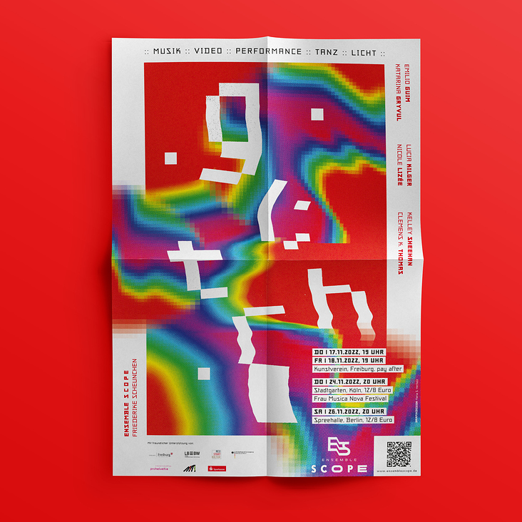 Ensemble S C O P E – gl;tch – Plakat