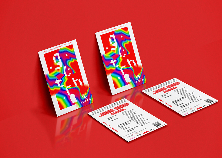 Ensemble S C O P E – gl;tch – Postkarte