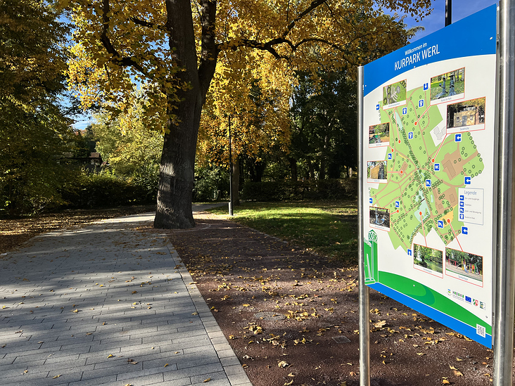 Beschilderung Kurpark der Wallfahrtsstadt Werl – Gestaltung und Layout