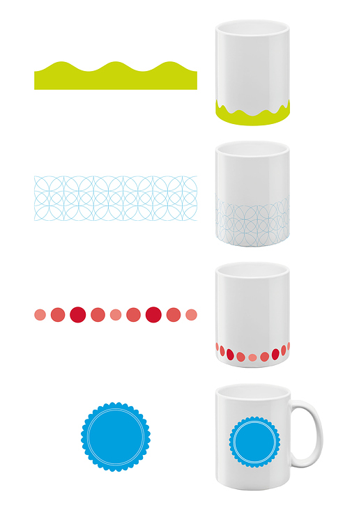 Tassendesign-Ideen für Standard-Designs