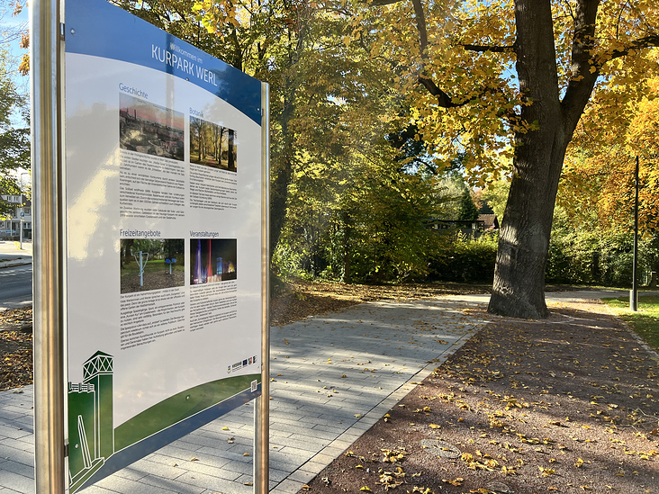 Beschilderung Kurpark der Wallfahrtsstadt Werl – Gestaltung und Layout