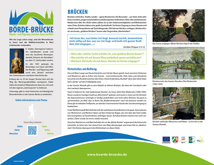 Wander- und Pilgerweg „Börde-Brücke“ – Gestaltung, Logo, Layout, Wegschilder