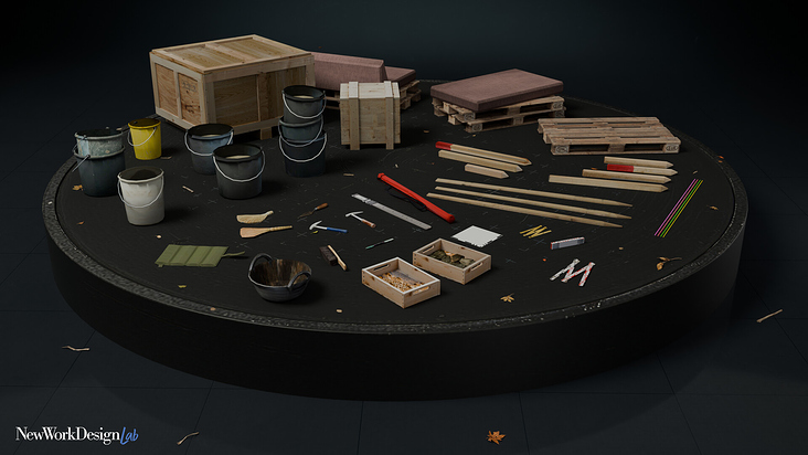 Erstellte 3D Modelle, optimiert für die Darstellung in VR