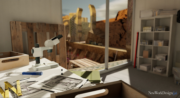 Detail-Ansicht aus der VR-Umgebung