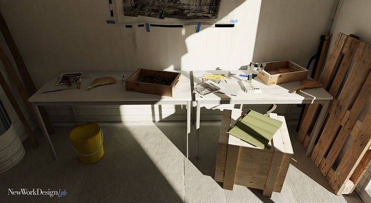 Detail-Ansicht aus der VR-Umgebung