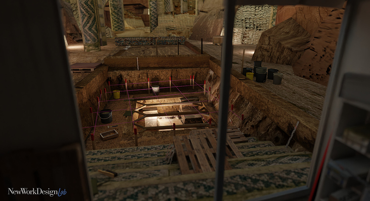 Detail-Ansicht aus der VR-Umgebung