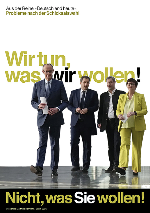 Wir tun, was WIR wollen!