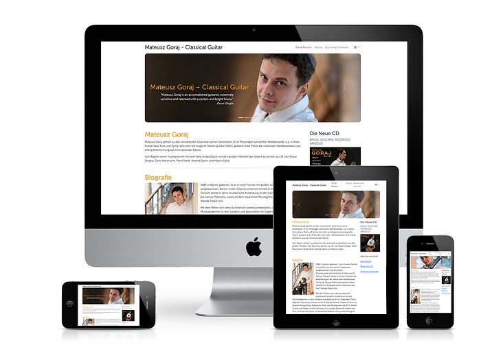 mateuszgoraj.com – Gestaltung und Umsetzung