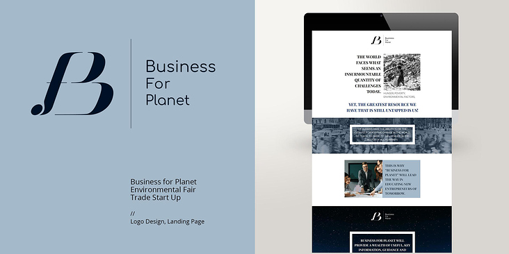 Business for Planet Logo und Website