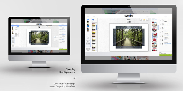 UI UX Online Printer Konfigurator