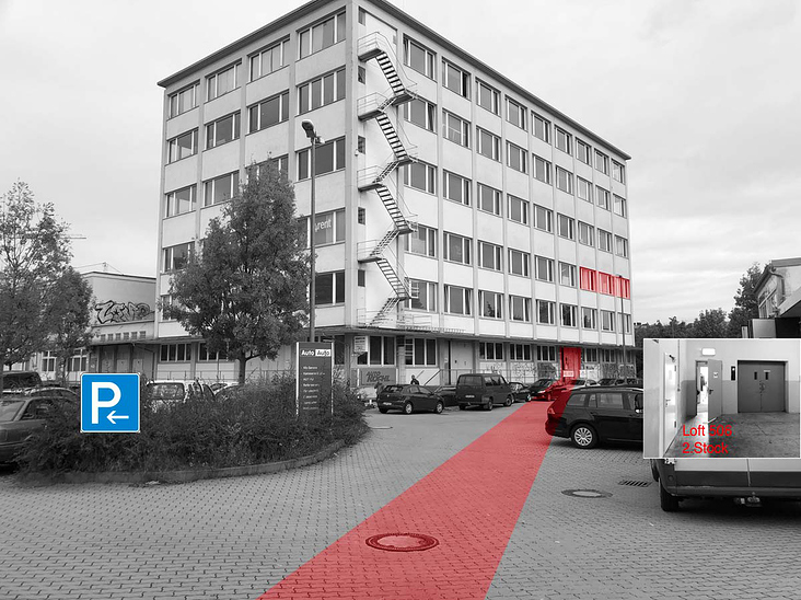 Anfahrt Loft 506 Mietstudio