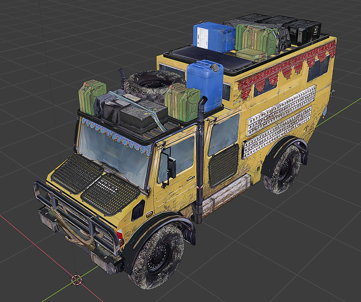 3D Modell des Expeditions-Fahrzeugs