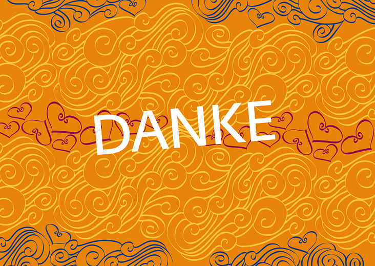 Karte „DANKE“