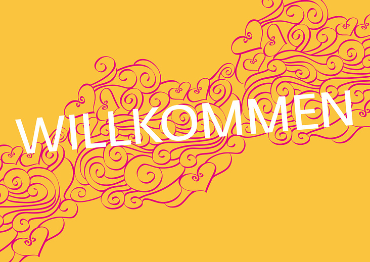 Karte „WILLKOMMEN“
