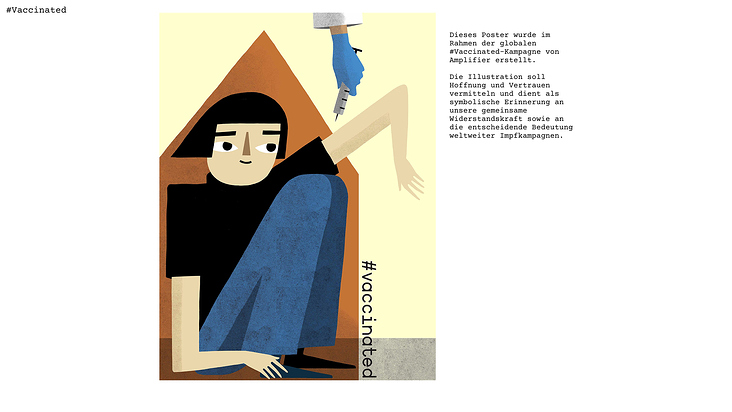 #Vaccinated Poster für Amplifier