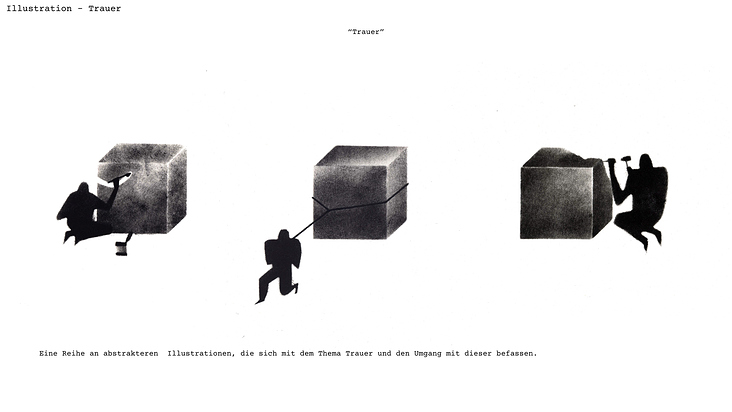 Illustrationsreihe – „Trauer“