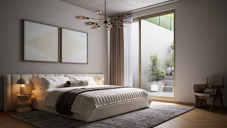 3D-visualisierung: Mehrfamilienhaus in Basel