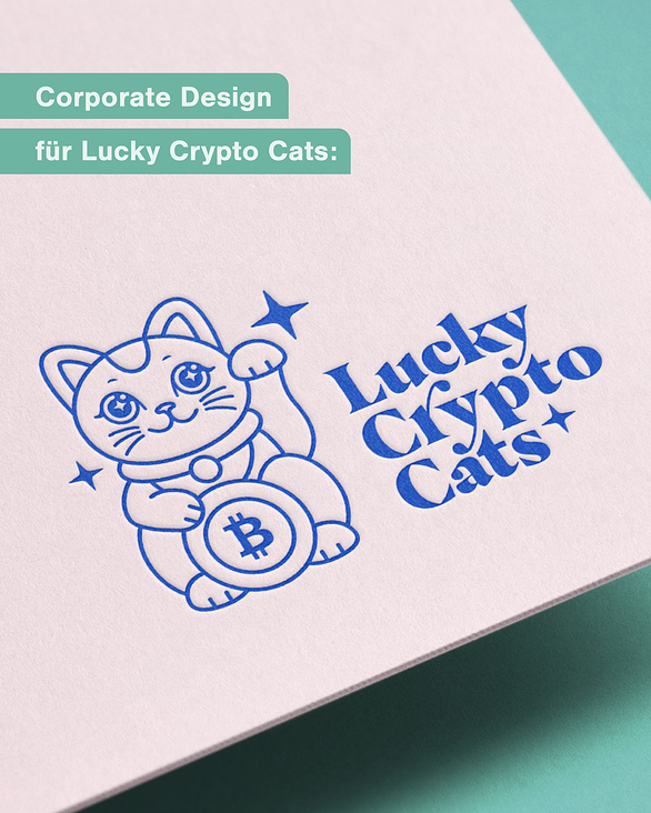 Corporate Design für Lucky Crypto Cats – illustratives Brand Design