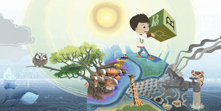 Kinderbuchillustration Not for me,please! I choose to act green