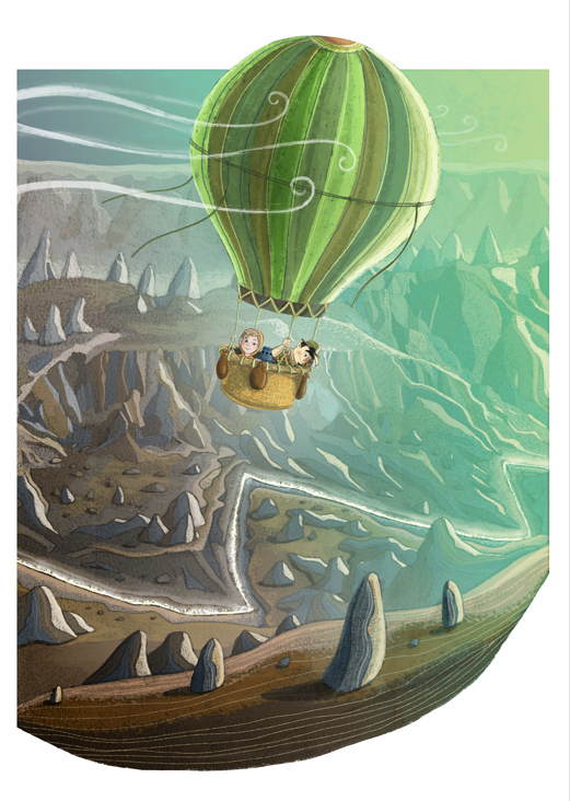 Kinderbuchillustration Anderswo