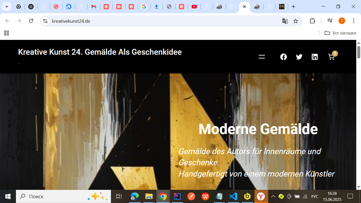 Eigenes Projekt – Onlineshop als freiberufliche Künstlerin und Entwicklerin
