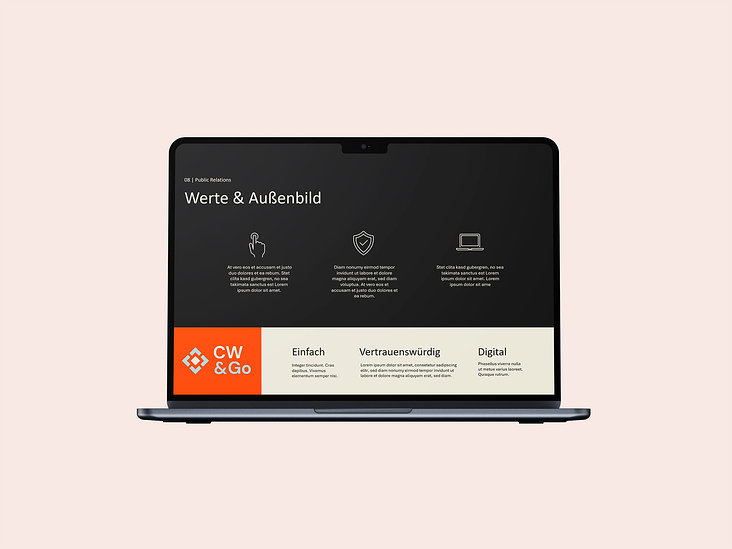 Präsentation Design Beispiel