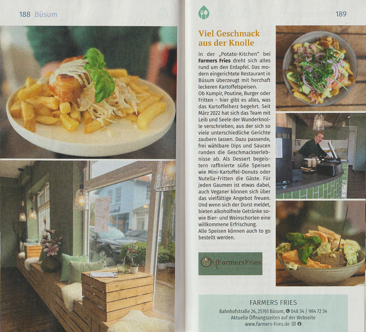 Advertorial-Text SH GUIDE Westküste 2025/26: Imbiss