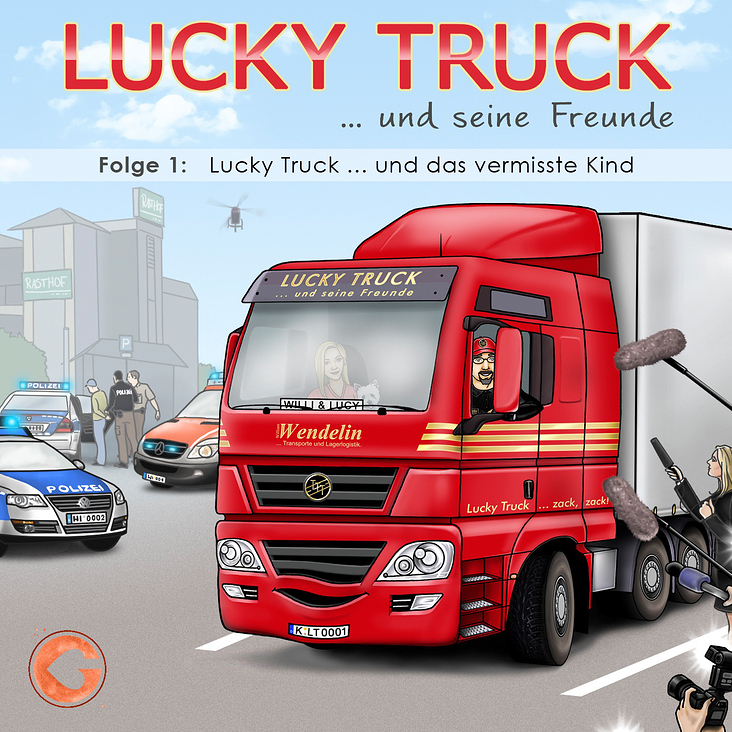 Cover für das Hörspiel „Lucky Truck und seine Freunde“