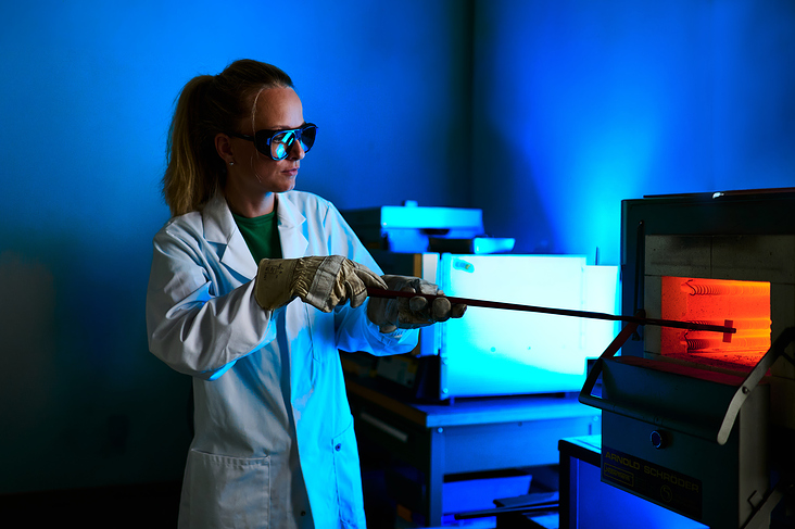 Brennofen – Testen von Materialeigenschaften