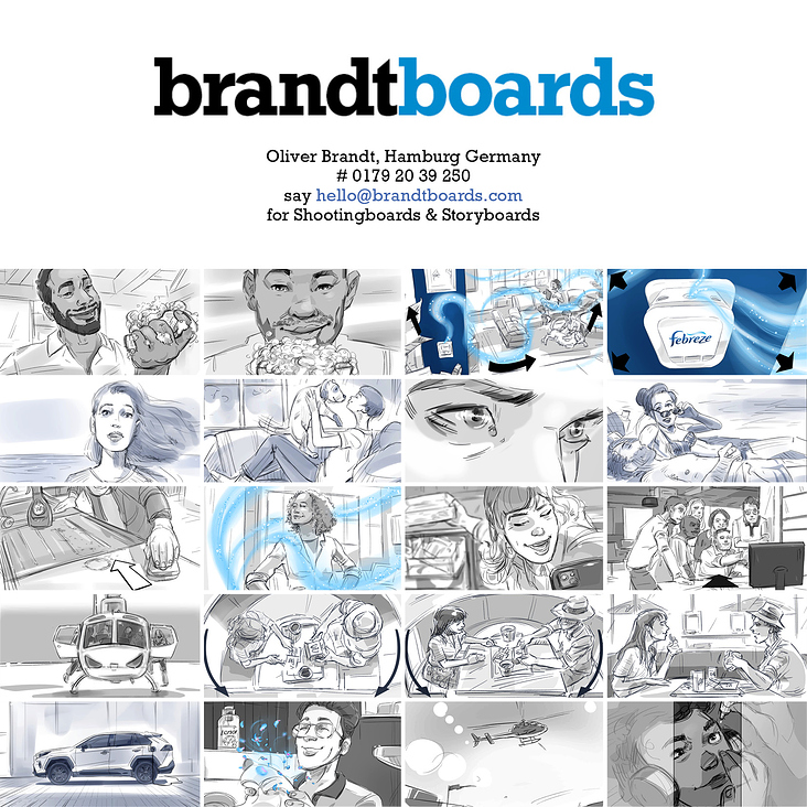 Shootingboard, Storyboard, Commercials, Werbefilm, Storytelling