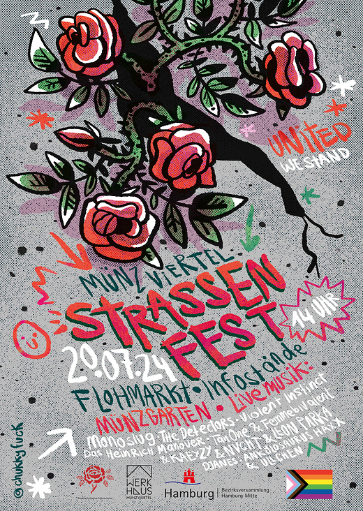 Poster Straßenfest für das „Münzviertel“